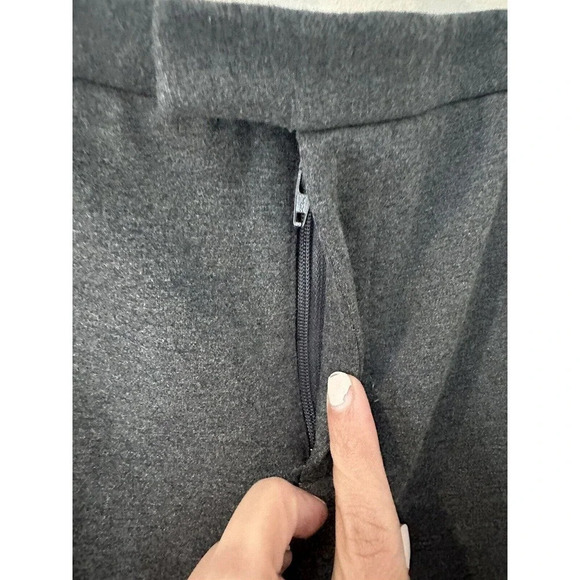 ATM Anthony Thomas Melillo Ponte Slim Pants Sz 4 Gray Mid Rise Cuffed M0348 - Picture 6 of 15